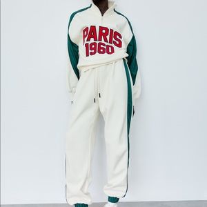 Zara Paris 1960 Jogging Sweatsuit